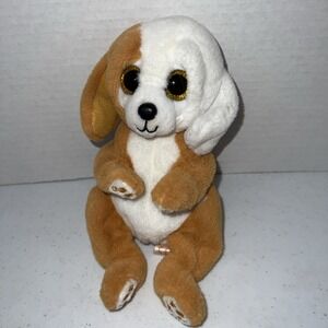 Ty Beanie Babies Bellies RUGGLES Dog Glitter Eyes 8" Plush Animal Soft Toy